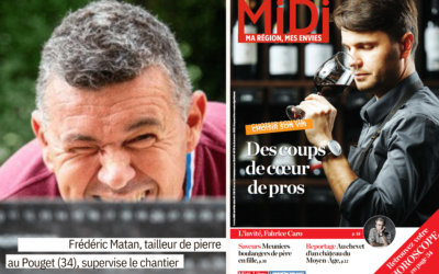 Reportage dans Midi Magazine : Au chevet d’un château du Moyen Âge avec portrait de Frédéric Matan